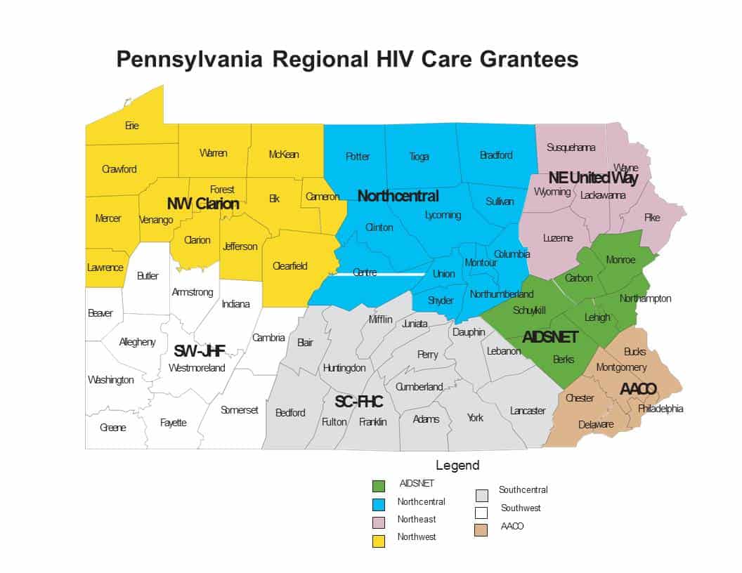 HIV Regional Grantees